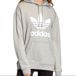 Trefoil Hoodie Medium Grey/Heater White